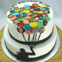 Balloon - Personalised Balloon Cake - 1 Silhouette (D, V)